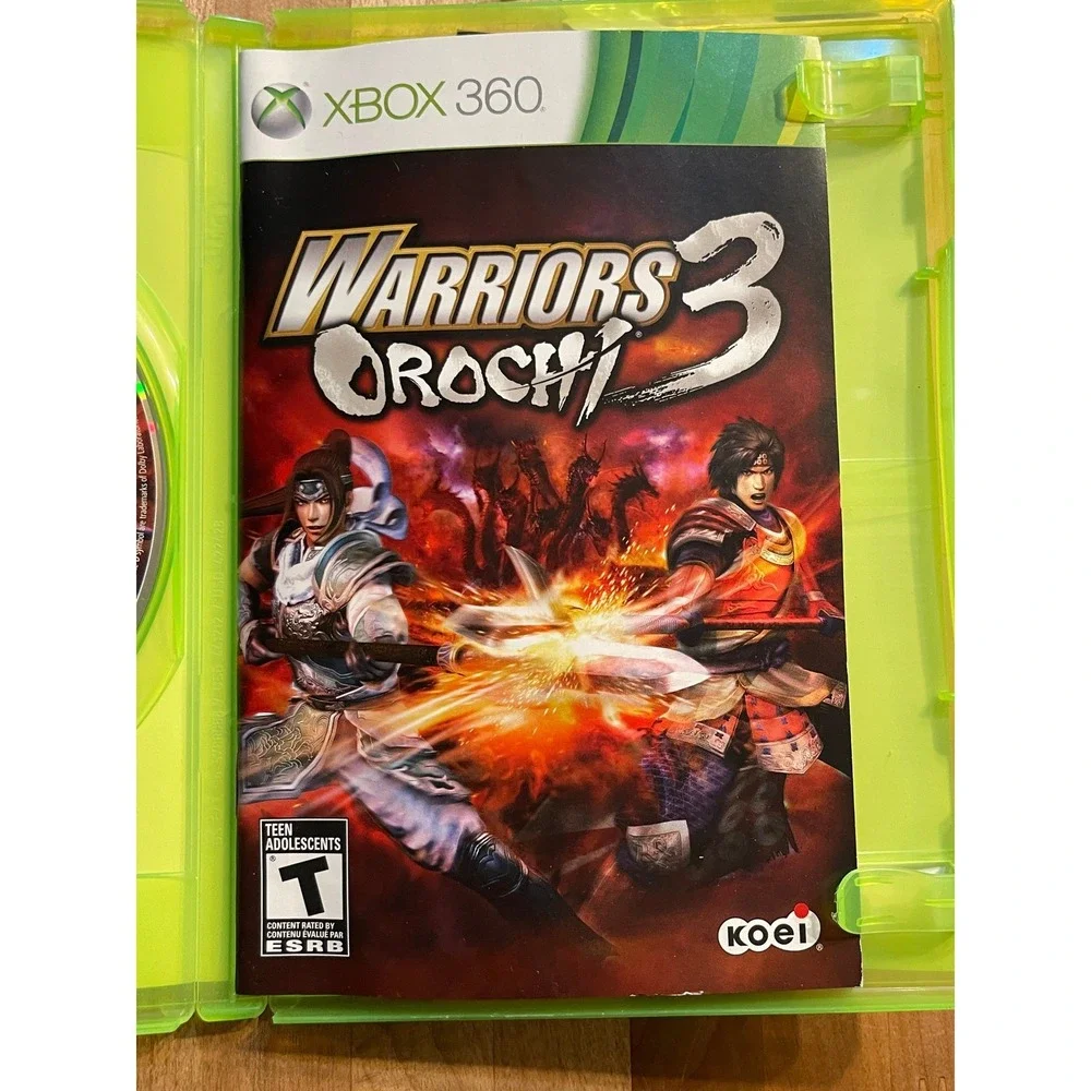 Warriors Orochi 3 Xbox 360 Koei Tactical Action Game with Manual CIB
